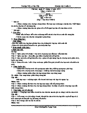 Giáo án tuần 16 Toán lớp 4 - Năm học 2015-2016 - Nguyễn Trọng Toàn